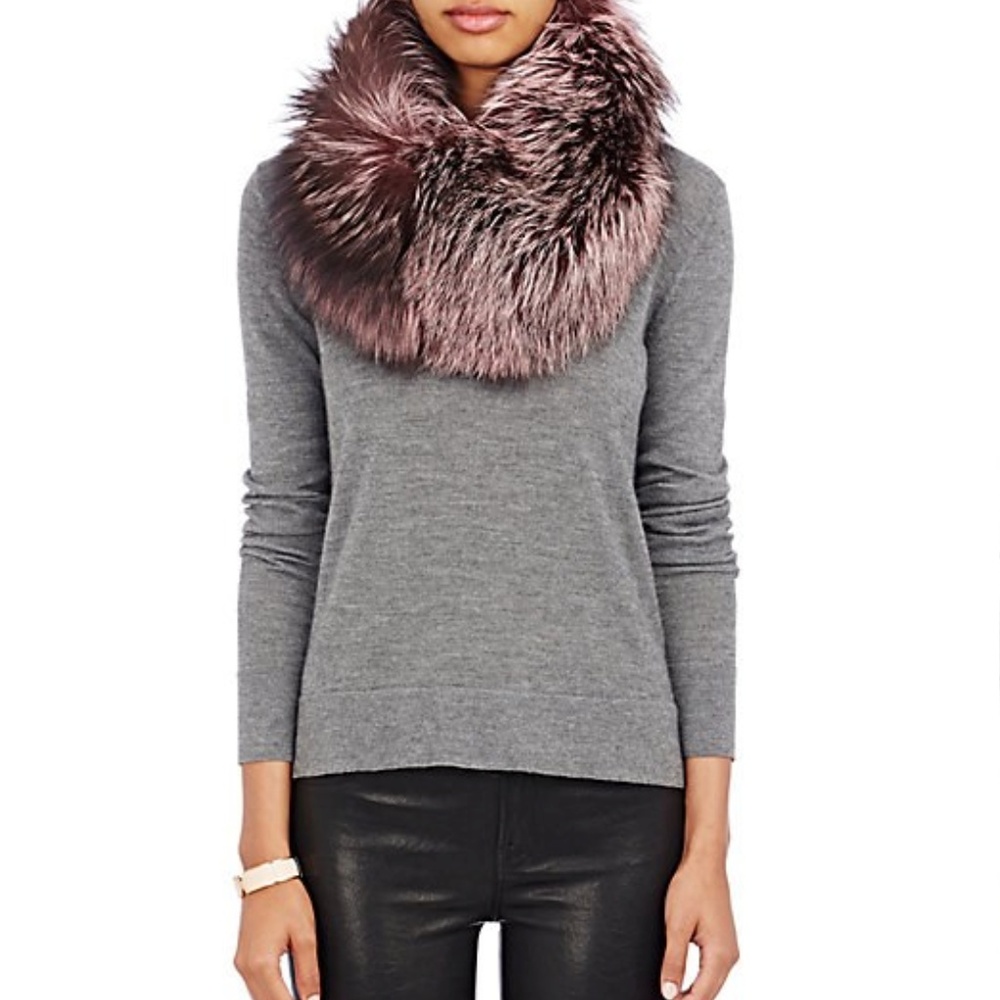 Lilly e Violetta Fox Fur Infinity Scarf